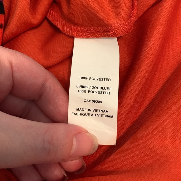 Like New Emma & Michele Ruffle Waist Tie Colourful Midi Dress Size 10 - Picture 6 of 6